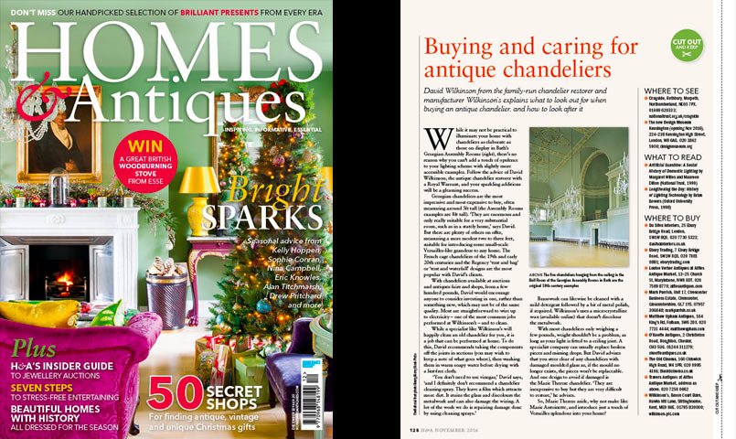 'The Restorers' for Home & Antiques Magazine
