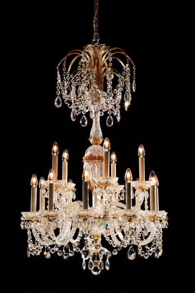 Small 15 light Osler Perry style chandelier