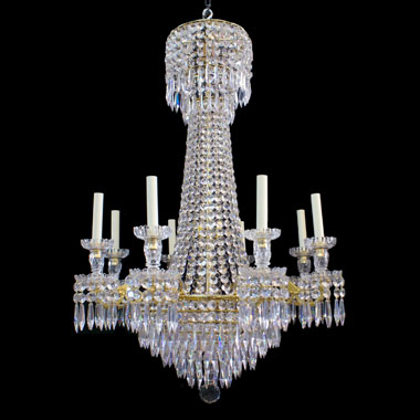 8 branch Regency chandelier