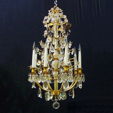 A reproduction French style chandelier