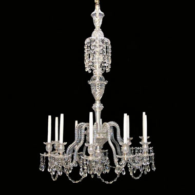 Osler & Faraday 10 branch crystal chandelier