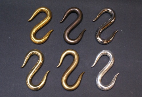 Large Brass S Hooks