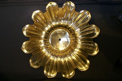 Large Cast Brass Ceiling Plate