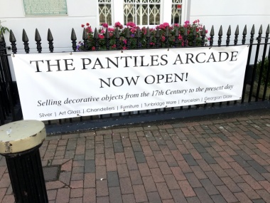 The Pantiles Arcade in Tunbridge Wells displays Wilkinson Chandeliers and Lighting