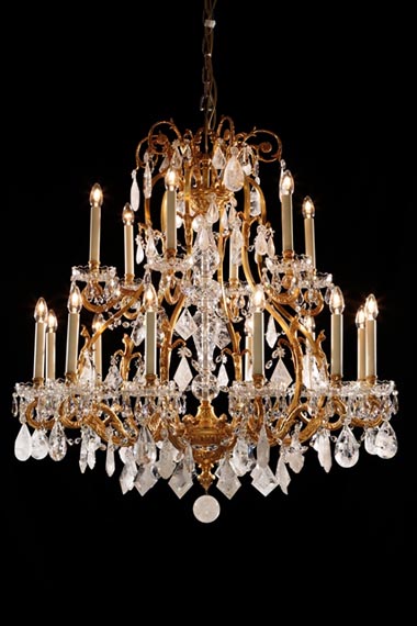 Rock crystal chandelier